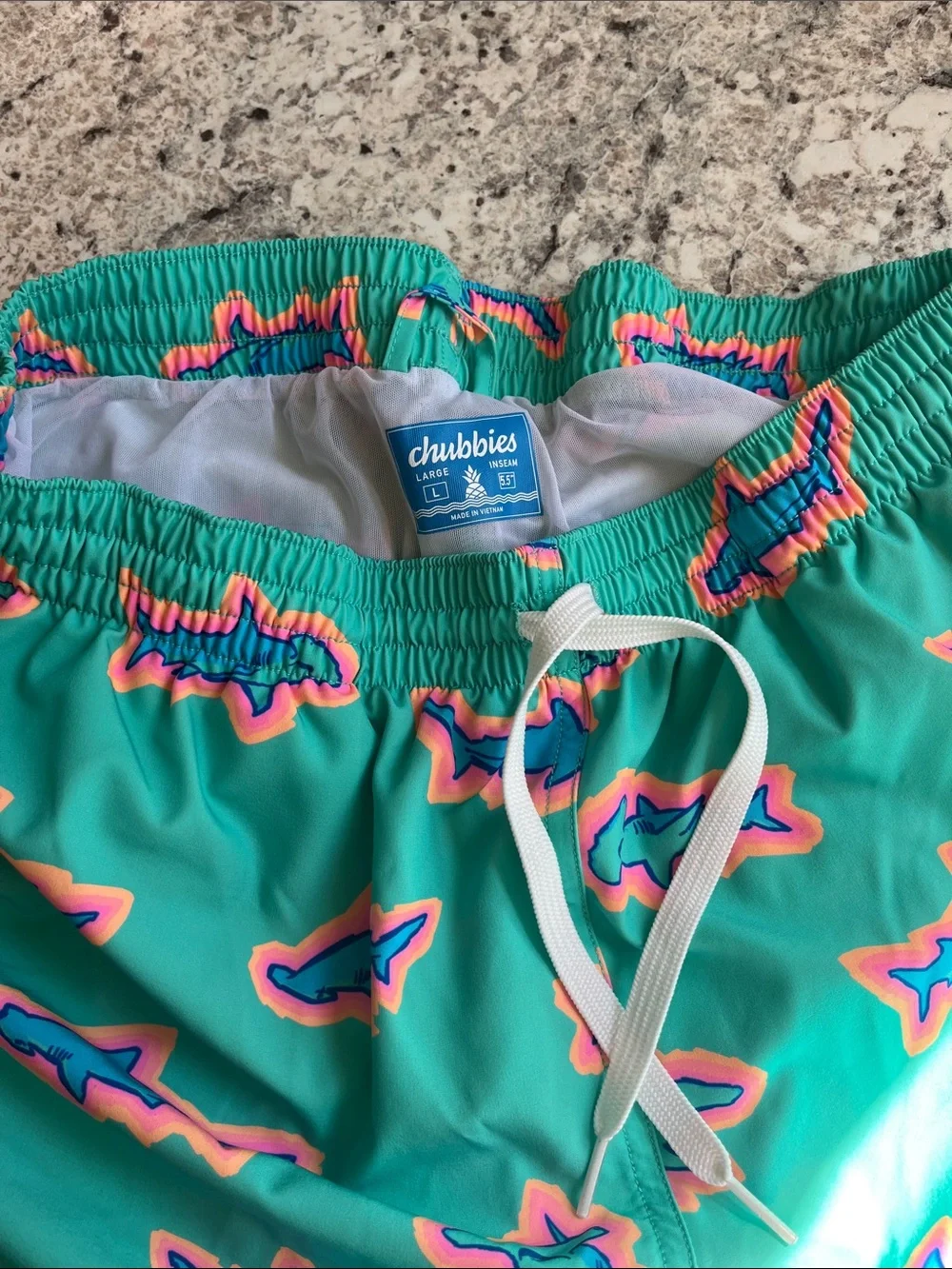 chubbies bright teal